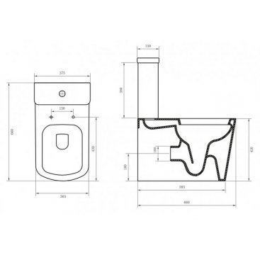 Унитаз-компакт BelBagno Albano BB120CP