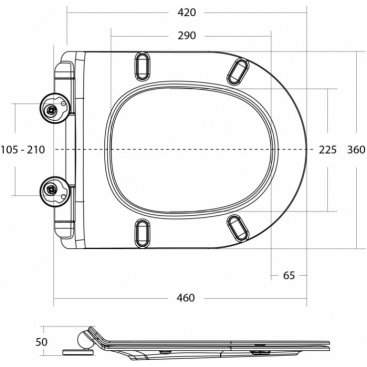 Унитаз подвесной безободковый BelBagno Amanda с крышкой BB901SC микролифт