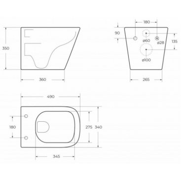 Унитаз подвесной BelBagno Ardente-R BB520CHR/SC с крышкой микролифт