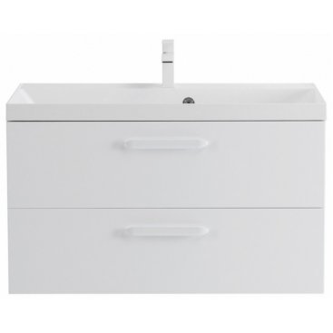 Тумба с раковиной из искусственного камня BelBagno Aurora 90 см, 8.1107.224192.0270 Bianco Lucido