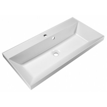 Тумба с раковиной из искусственного камня BelBagno Aurora 90 см, 8.1107.224192.0270 Bianco Lucido