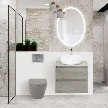 Унитаз подвесной BelBagno Colorato Grey BB062CHR-GR/BB062SC-GR с крышкой-сиденьем микролифт