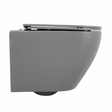 Унитаз подвесной BelBagno Colorato Grey BB062CHR-GR/BB062SC-GR с крышкой-сиденьем микролифт