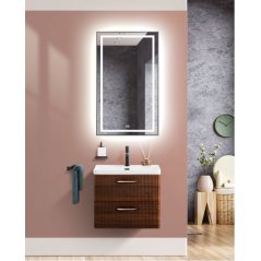 Тумба с раковиной и зеркалом BelBagno Due 50-BB-80...