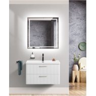 Мебель для ванной BelBagno Due-800-BB-8076-3-80 белый металлик