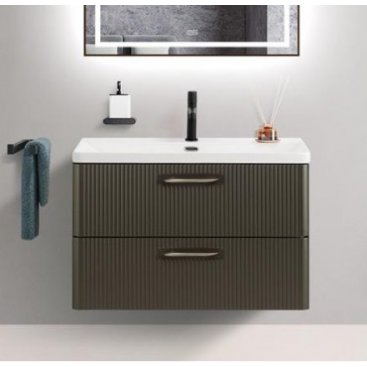 Мебель для ванной BelBagno Due-800-BB-8076-3-80 оружейная сталь