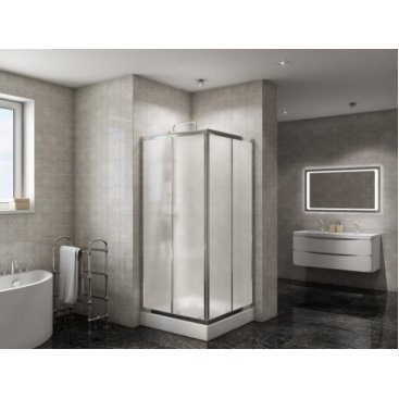 Душевой уголок BelBagno DUE-A-2-90-P-Cr