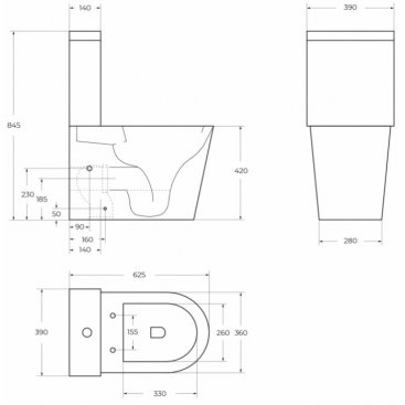 Унитаз-компакт BelBagno Flay-R BB2149CPR/SC-BB2149T с крышкой микролифт