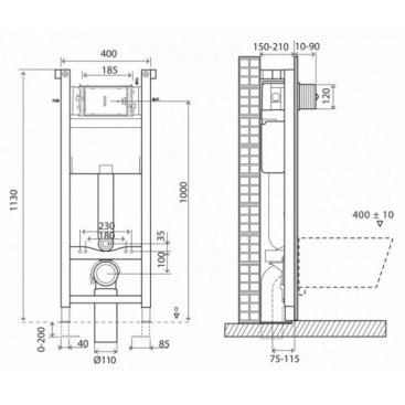 Комплект BelBagno Onda BB066CHR/BB870SC/BB004-40 EXPERT/BB014-SR-BIANCO