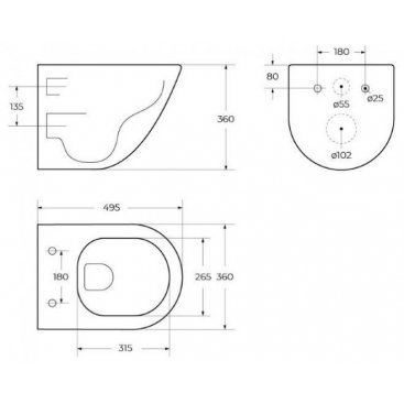 Комплект BelBagno Amanda BB051CHR/BB051SC/BB002-80/BB005-PR-CHROME