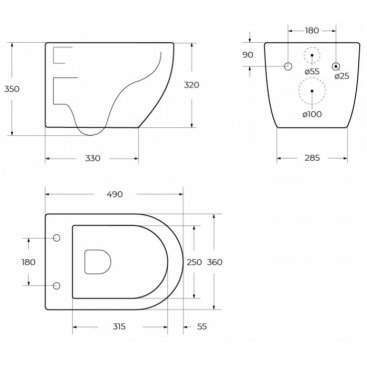 Комплект BelBagno Uno-Tor BB5177CH-TOR/SC/BB026/BB082BL