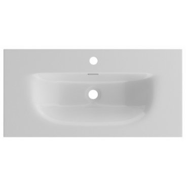 Тумба с раковиной и зеркалом BelBagno Kraft 39-80-BB-8099-3-80 Bianco Opaco