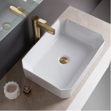 Тумба со столешницей и раковиной BelBagno Kraft 80-1C-KEP-80-MCO-BB1386 Rovere Galifax Bianco