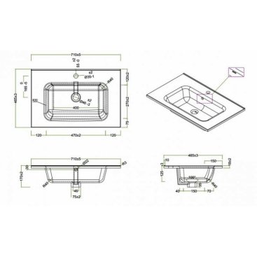 Мебель для ванной BelBagno Kraft-700 Pietra Grigio