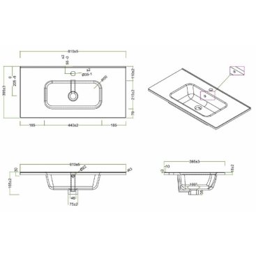 Мебель для ванной BelBagno Kraft-39-800 Pietra Grigio