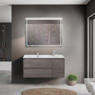 Мебель для ванной BelBagno Kraft-1000-BB1000ETL-L Cemento Grigio