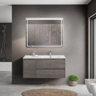 Мебель для ванной BelBagno Kraft-1000-BB1000ETL-R Cemento Grigio