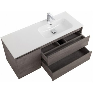 Тумба с раковиной BelBagno Kraft 100-BB1000ETL-R Cemento Grigio