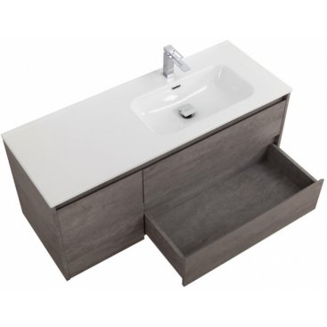 Тумба с раковиной BelBagno Kraft 100-BB1000ETL-R Cemento Grigio