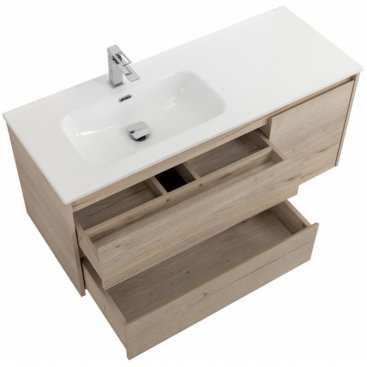 Мебель для ванной BelBagno Kraft-1000-BB1000ETL-L Rovere Galifax Bianco