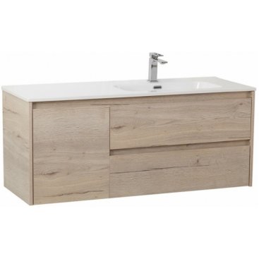 Тумба с раковиной BelBagno Kraft 100-BB1000ETL-R Rovere Galifax Bianco