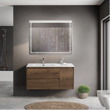 Мебель для ванной BelBagno Kraft-1000-BB1000ETL-L Rovere Tabacco