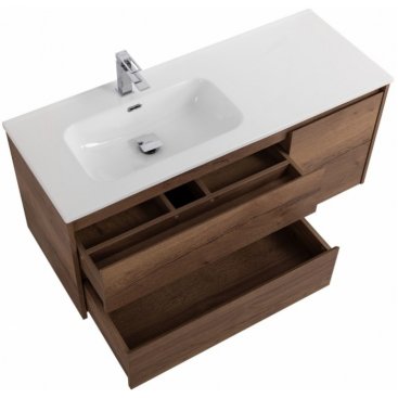 Тумба с раковиной BelBagno Kraft 100-BB1000ETL-L Rovere Tabacco