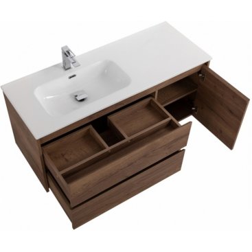 Тумба с раковиной BelBagno Kraft 100-BB1000ETL-L Rovere Tabacco