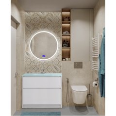 Мебель для ванной BelBagno Kraft-1000-PIA-BB1010/465-LV-VTR-BO Bianco Opaco