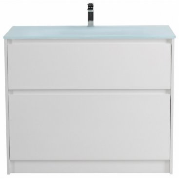 Тумба с раковиной BelBagno Kraft 100-PIA-BB1010/465-LV-VTR-BO Bianco Opaco