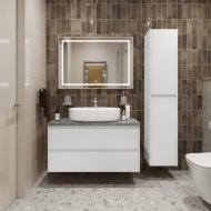 Мебель для ванной BelBagno KRAFT100BO-KEPMGL-1084-SET Bianco Opaco