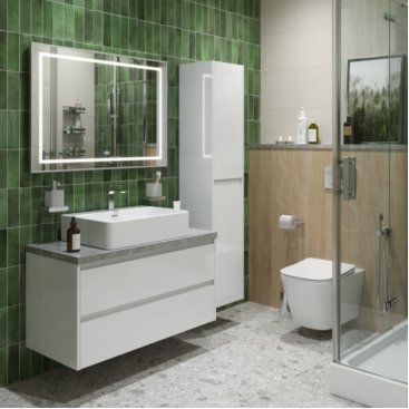 Мебель для ванной BelBagno KRAFT100BO-KEPMGL-1338-SET Bianco Opaco