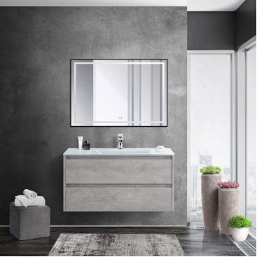 Мебель для ванной BelBagno Kraft-1000-BB1010/465-LV-VTR-BL Cemento Grigio