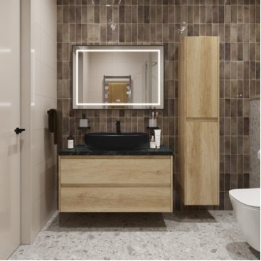 Мебель для ванной BelBagno KRAFT100RNN-KEPMNO-1084-H301-SET Rovere Nebrasca Nature