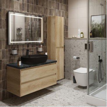 Мебель для ванной BelBagno KRAFT100RNN-KEPMNO-1084-H301-SET Rovere Nebrasca Nature