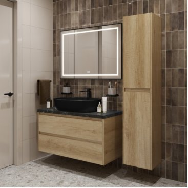 Мебель для ванной BelBagno KRAFT100RNN-KEPMNO-1084-H301-SET Rovere Nebrasca Nature