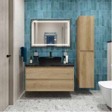 Мебель для ванной BelBagno KRAFT100RNN-KEPMNO-1302-H301-SET Rovere Nebrasca Nature