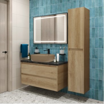 Мебель для ванной BelBagno KRAFT100RNN-KEPMNO-1302-H316-SET Rovere Nebrasca Nature