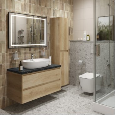 Мебель для ванной BelBagno KRAFT100RNN-KEPMNO-1346-SET Rovere Nebrasca Nature