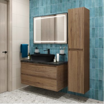 Мебель для ванной BelBagno KRAFT100RT-KEPMNO-1302-H301-SET Rovere Tabacco