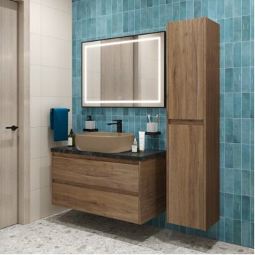 Мебель для ванной BelBagno KRAFT100RT-KEPMNO-1302-H316-SET Rovere Tabacco