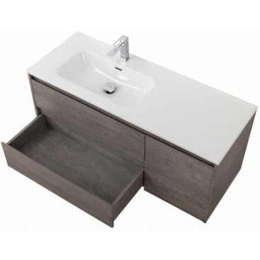 Тумба с раковиной BelBagno Kraft 120-BB1200ETL-L Cemento Grigio