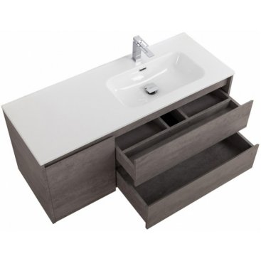 Тумба с раковиной BelBagno Kraft 120-BB1200ETL-R Cemento Grigio