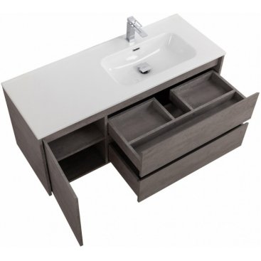 Тумба с раковиной BelBagno Kraft 120-BB1200ETL-R Cemento Grigio