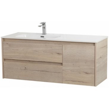 Мебель для ванной BelBagno Kraft-1200-BB1200ETL-L Rovere Galifax Bianco