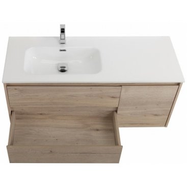 Мебель для ванной BelBagno Kraft-1200-BB1200ETL-L Rovere Galifax Bianco