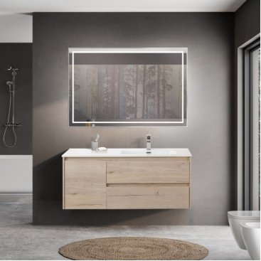 Мебель для ванной BelBagno Kraft-1200-BB1200ETL-R Rovere Galifax Bianco