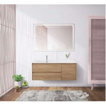 Тумба с раковиной BelBagno Kraft 120-BB1200ETL-L Rovere Nebrasca Nature