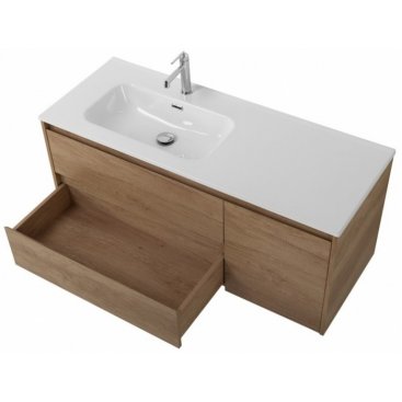 Тумба с раковиной BelBagno Kraft 120-BB1200ETL-L Rovere Nebrasca Nature