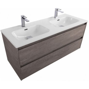 Тумба с раковиной BelBagno Kraft 120-BB1200-2-ETL Cemento Grigio